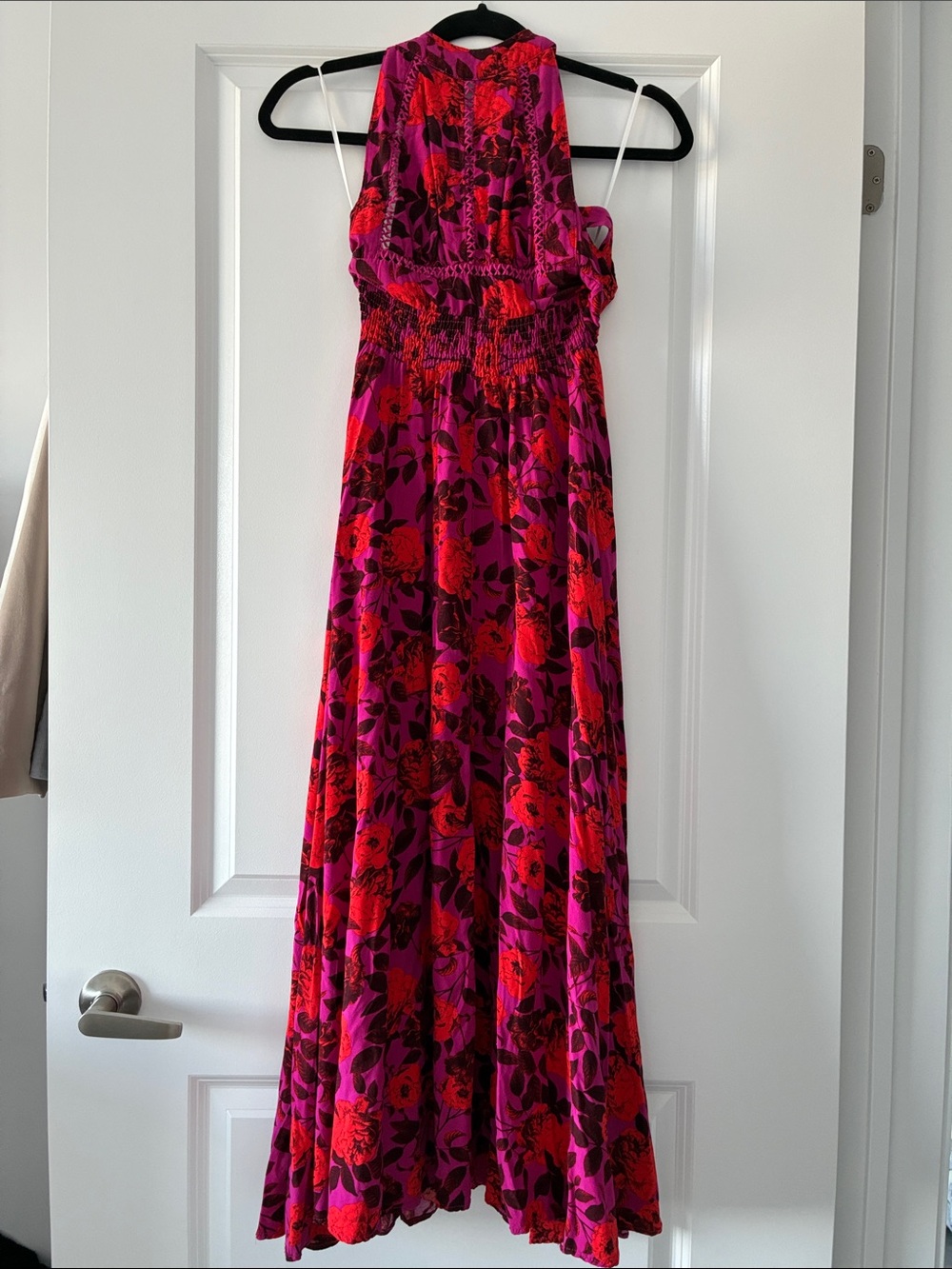 Anthropologie Abel The Label Size S Charlotte Halter Maxi Dress - Pink - Picture 3 of 9